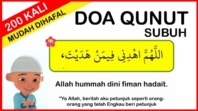 Bacaan Doa Qunut Subuh Sendiri/Imam Latin Dan Arab Lengkap