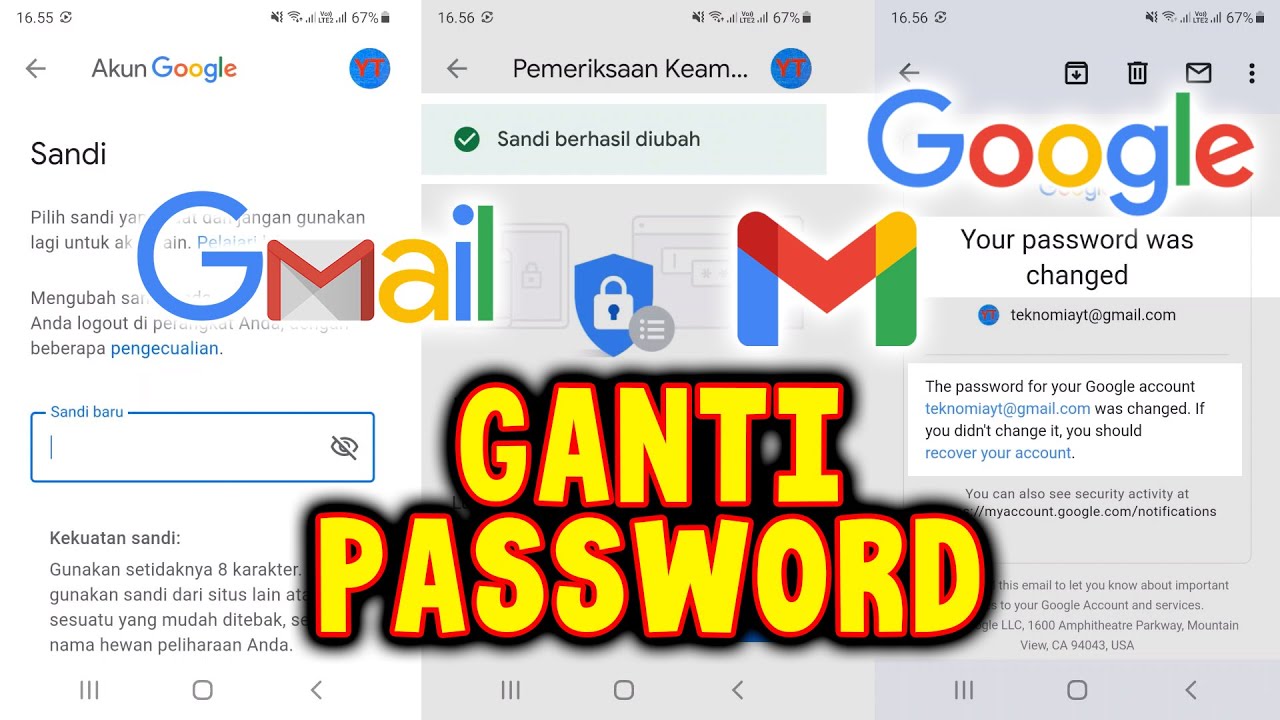 5 Cara Ganti Password Gmail Yang Lupa Password Di HP & Laptop